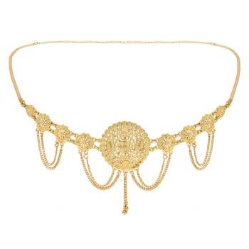 gold plated traditional adjustable boho waist chain/belly chain/kamarband for women  4