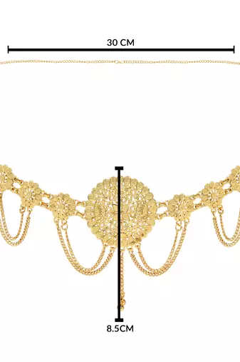 gold plated traditional adjustable boho waist chain/belly chain/kamarband for women 