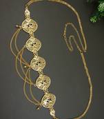 gold plated traditional multi layered adjustable boho waist chain/belly chain/kamarband 