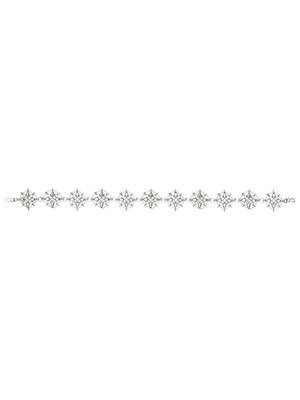 silver plated traditional floral kundan & pearl sheeshphool matha patti sheeshpatti for women  3