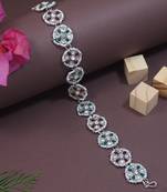 silver plated traditional floral kundan pearl rajasthani sheeshphool matha patti/sheeshpatti
