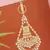 gold plated traditional kundan & pearl chabi challa/challa waist key chain for women 