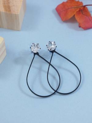 stylish oval shaped lightweight fancy earring for women  1