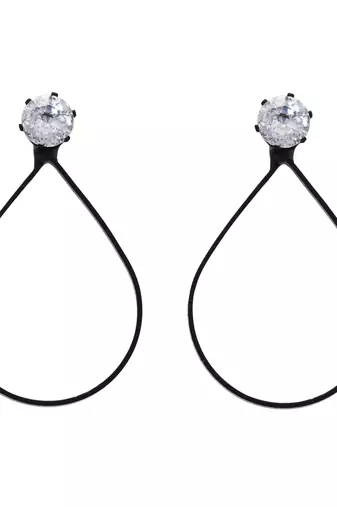 stylish oval shaped lightweight fancy earring for women 