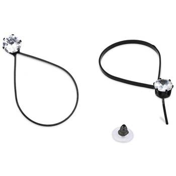 stylish oval shaped lightweight fancy earring for women  3