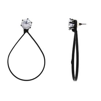 stylish oval shaped lightweight fancy earring for women  4