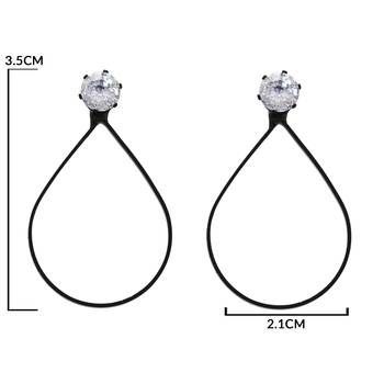 stylish oval shaped lightweight fancy earring for women  5