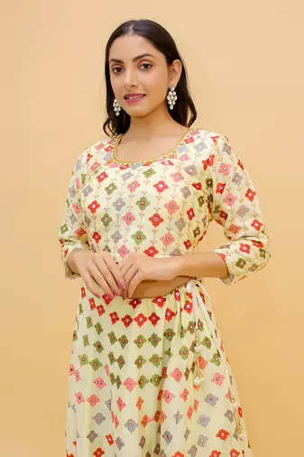 Cream Color Georgette Base Mirror Work Lehenga Choli For Women