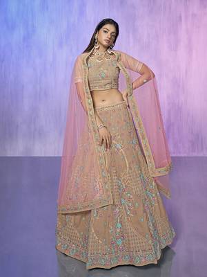 mauve heavy work lehenga with vibrant blouse and contrast dupatta 5
