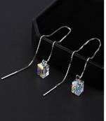 Multicolor silver plated elegant party wear earring for women