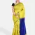 Cotton blend handloom yellow jamdani saree