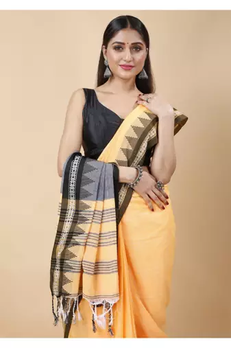 Cotton handloom tan tangail saree
