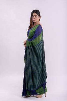 Handspun cotton multi handloom saree 2