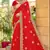 Red Zari Embroidered Two Tone Art Silk Saree With Matching Blouse Piece
