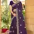 Purple Zari Embroidered Two Tone Art Silk Saree With Matching Blouse Piece
