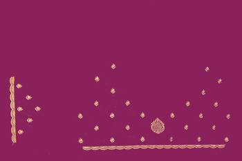 Wine Zari Embroidered Two Tone Art Silk Saree With Matching Blouse Piece 5
