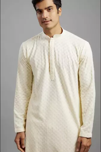 Arruga stylish rayon embroidery kurta pyjama set