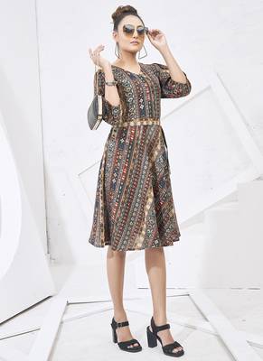 Multicolor print cotton dress 3