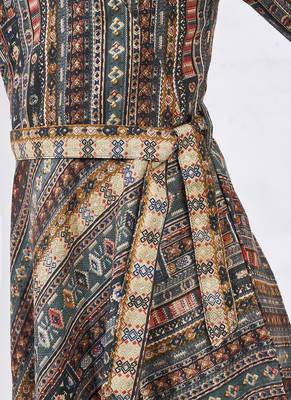 Multicolor print cotton dress 5