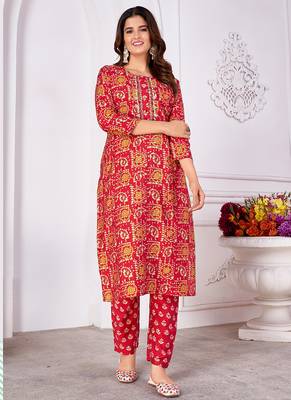 Maroon printed silk kurti  2