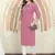 Pink embroidered cotton kurti