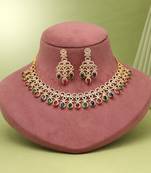 Multi color american diamond necklaces set