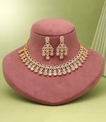 White color american diamond necklaces set