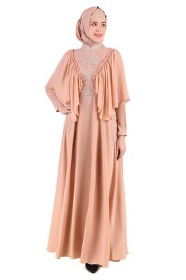 Frilled Top Anarkali Abaya 1
