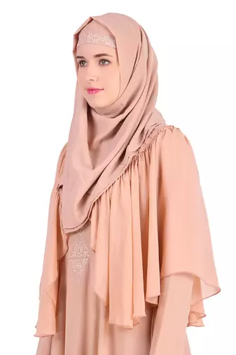 Frilled Top Anarkali Abaya