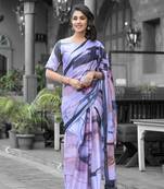 Off white imported georgette designer digital printed ready to wear gown style saree