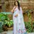  floral weaving off white muga cotton rich looks saree