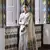 Grey muga cotton festive saree