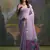Ethnic lavender muga cotton fancy woven saree