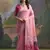 Ethnic pink muga cotton fancy woven saree