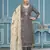 Grey viscosee organza fabric printed with embroidery and hand work festive salwar kameez