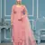Pink viscosee organza fabric hand work ethnic salwar suit