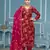 Burgundy jaam cotton fabric festive wear salwar kameez