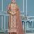 Brown viscosee organza fabric embroidery work salwar kameez