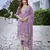 Purple sophisticated chanderi fabric embroidered work girlie suits