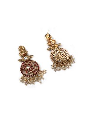 Traditional ruby kemp pushp chakra necklace set 5