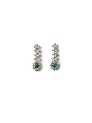 Handmade green ad pendant style necklace set 4