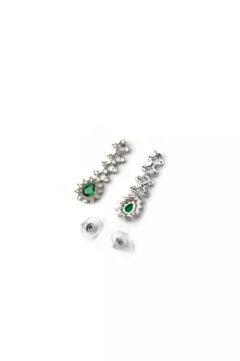 Handmade green ad pendant style necklace set