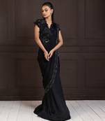 Twilight elegance embellished saree gown
