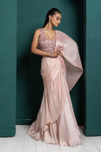 Blush elegance drape set