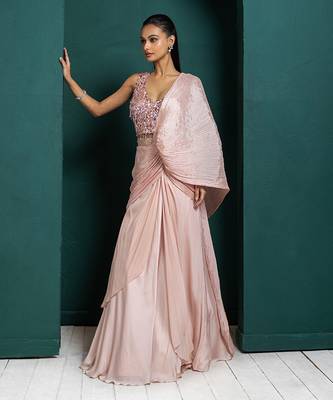 Blush elegance drape set 4