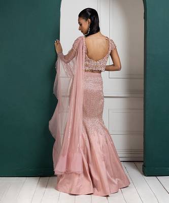 Rosé Allure Embellished Lehenga Set 2