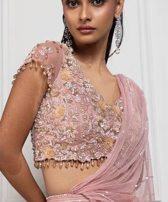 Rosé Allure Embellished Lehenga Set 3