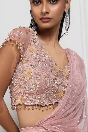 Rosé Allure Embellished Lehenga Set
