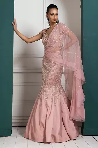 Rosé Allure Embellished Lehenga Set