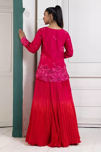 Crimson Grace Lehenga Set